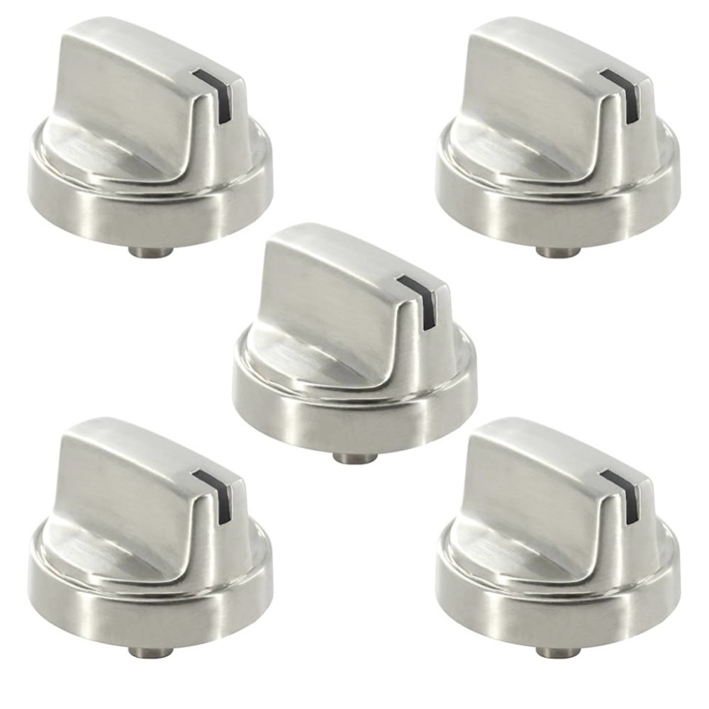 WB03X29300 Stainless Steel Top Surface Burner Knob Replacement for GE Range OEM